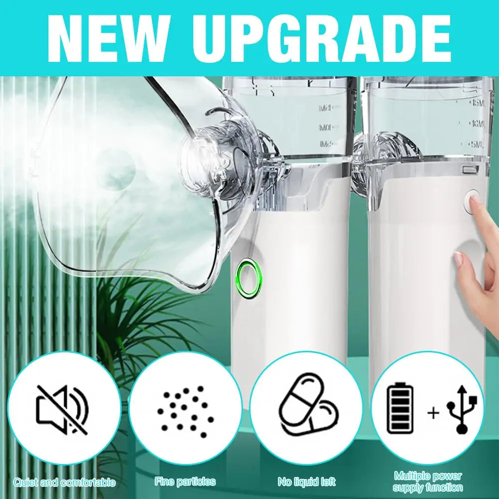 Portable Mesh Nebulizer. Breathe Easier Wherever Life Takes You.