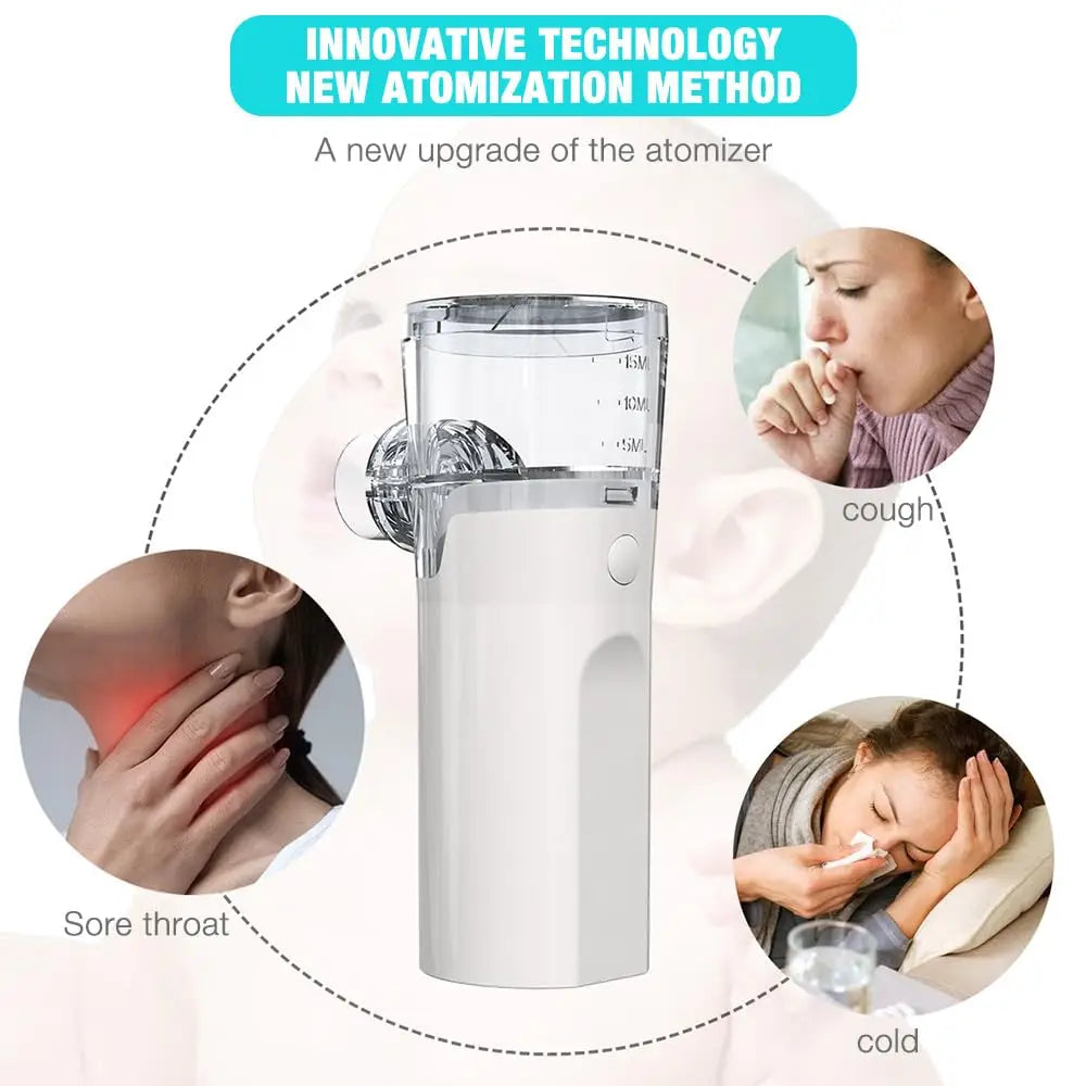 Portable Mesh Nebulizer. Breathe Easier Wherever Life Takes You.